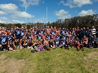 ARG BA MarDelPlata 2014SEPT26 GO Team Dingoes SuperAlacranes 002 : 2014, 2014 - South American Sojourn, 2014 Mar Del Plata Golden Oldies, Alice Springs Dingoes Rugby Union Football CLub, Americas, Argentina, Buenos Aires, Date, Golden Oldies Rugby Union, Mar del Plata, Month, Parque Camet, Patagonia - Super Alacranes, Places, Rugby Union, September, South America, Sports, Team Photos, Teams, Trips, Year